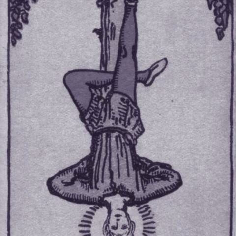 The Hanged Man: Rider-Waite tarot, Pamela Colman Smith, 1909